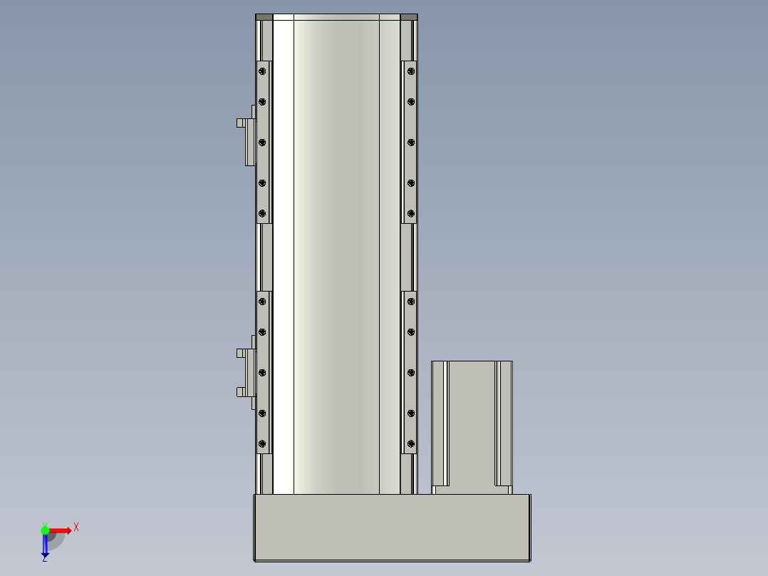 直线模组WG-LHA12-S150-L设计图纸俯视图