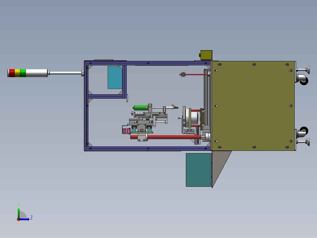 马达外壳锁螺丝机左视图