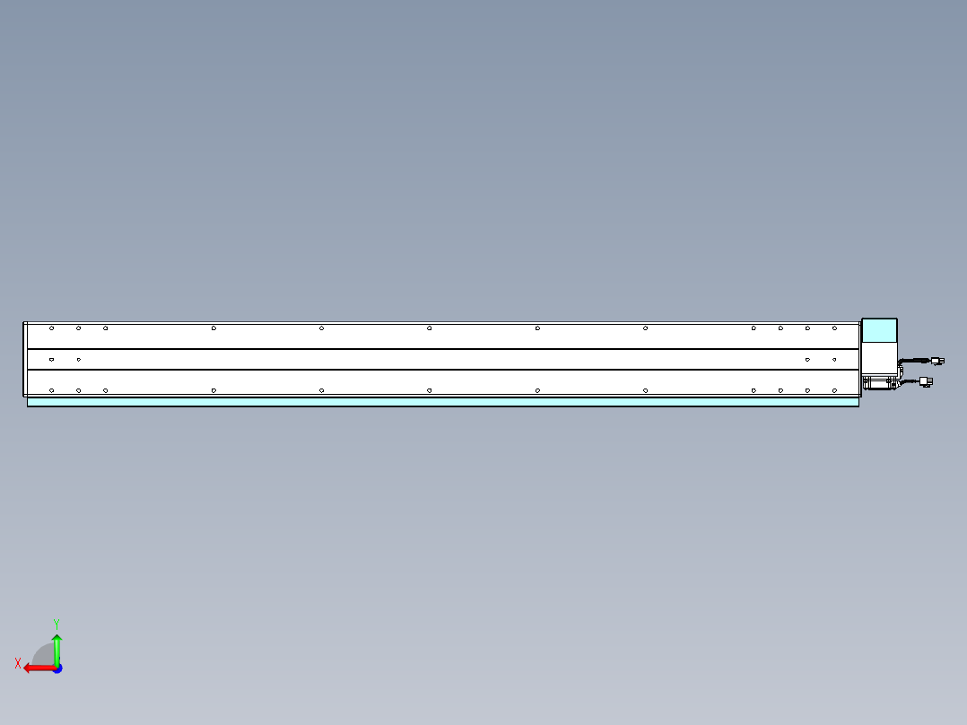 威洛博VBC同步带传动一无尘环境VBC14-L45-S1250-BRU-ZP40-C3后视图