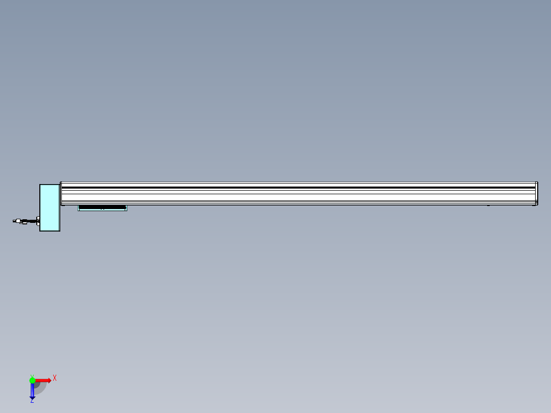 威洛博VBC同步带传动一无尘环境VBC14-L45-S1250-BRU-ZP40-C3俯视图