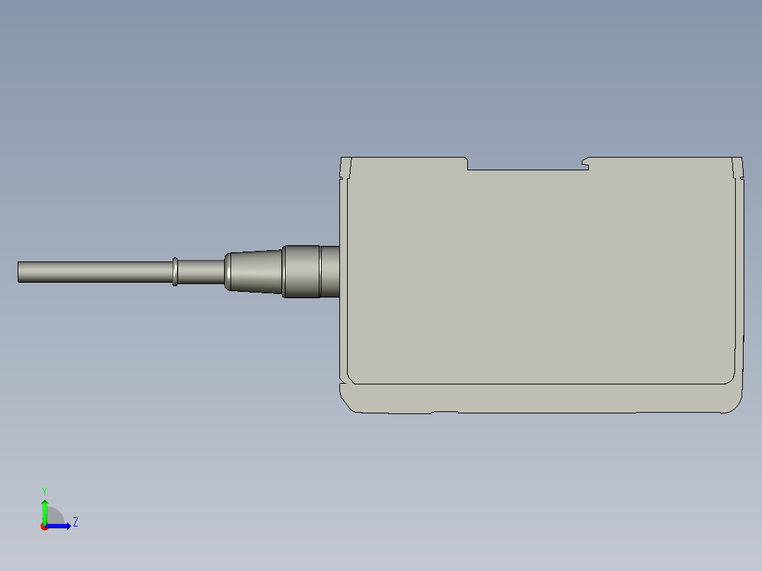 基恩士SJ-M300_kc图纸模型左视图