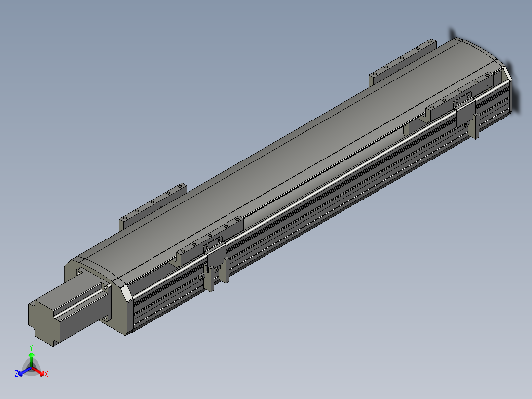 直线模组WG-LHA12-S450-M设计图纸