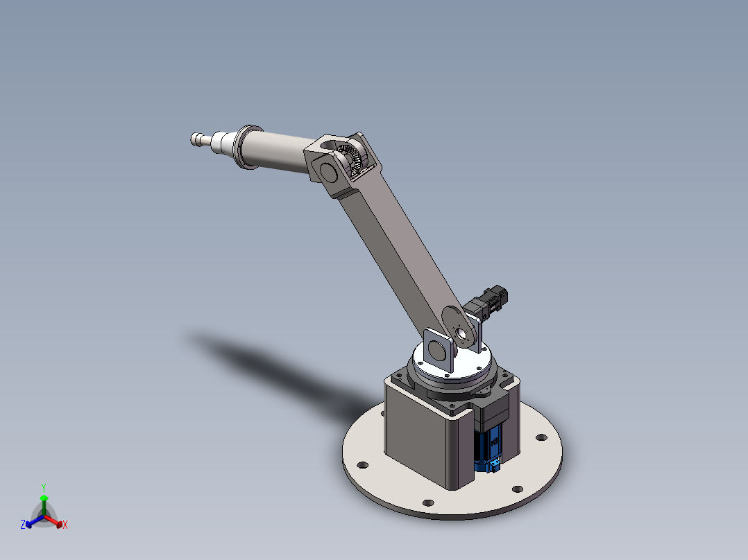 装配机械手（螺栓拆装机械臂）正等轴测图