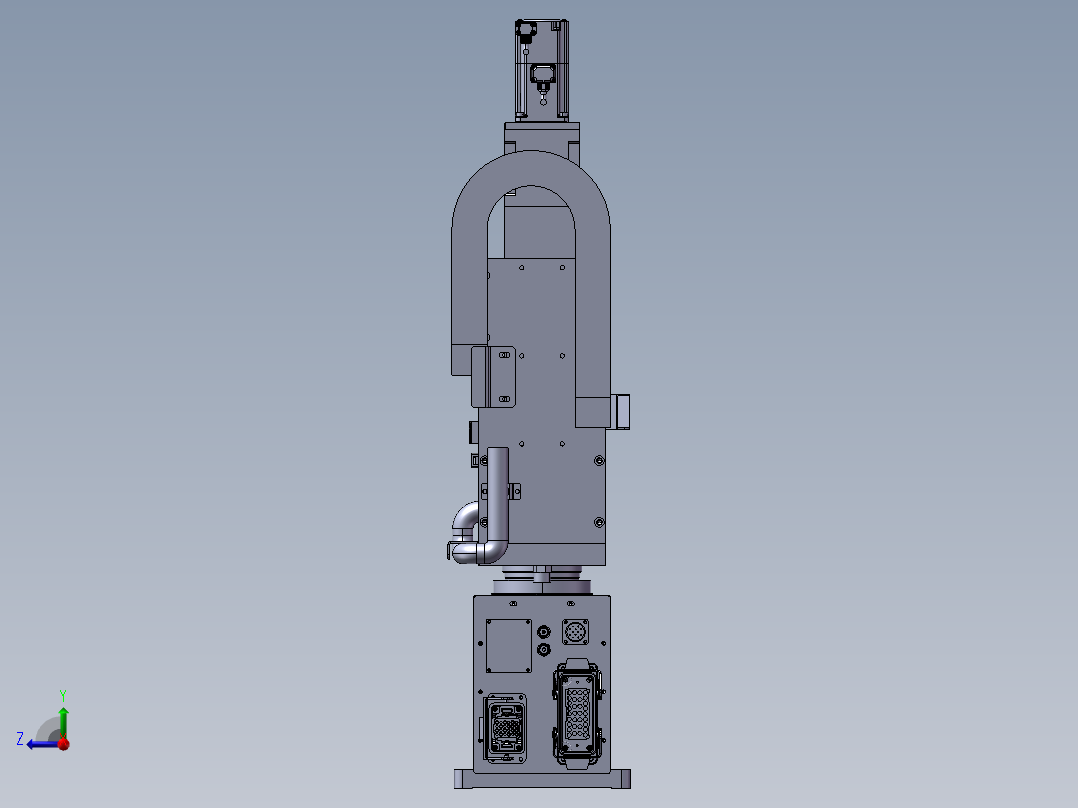 电机磁铁充磁转子组装一体机右视图