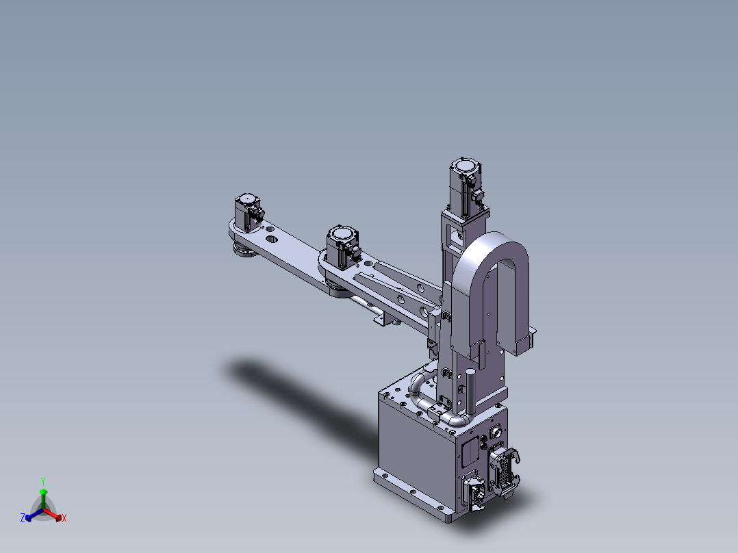 电机磁铁充磁转子组装一体机正等轴测图