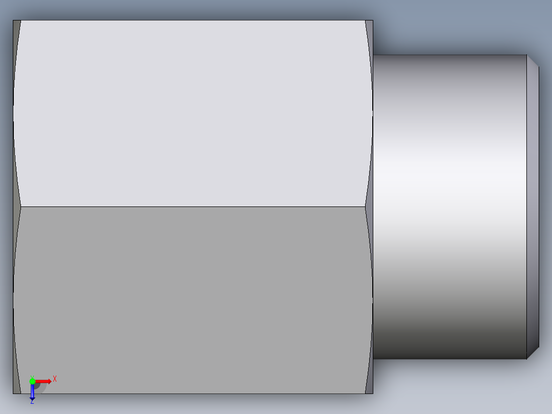 卡套式工业通用硬管接头EO_Swivel_connector_GAI15LR71X俯视图