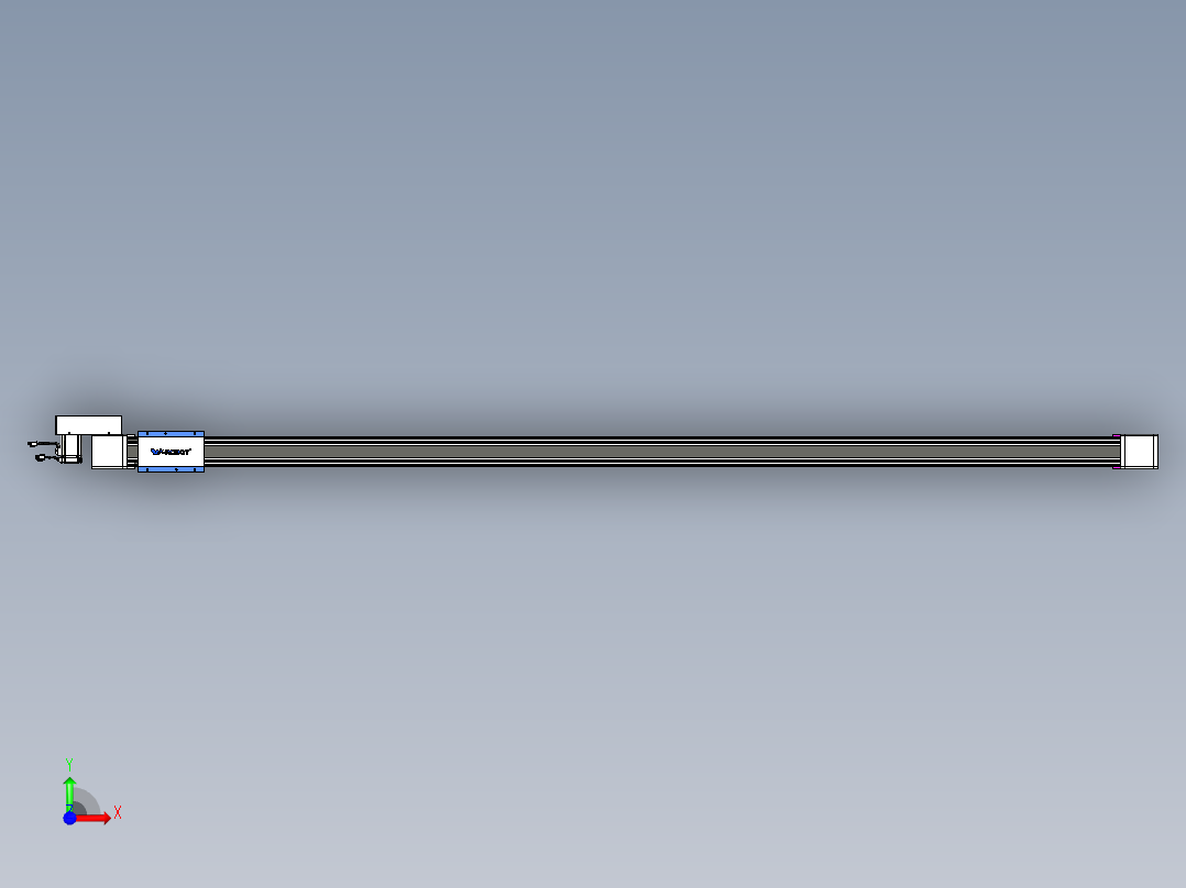 威洛博LB.GB同步带传动--欧规系列GB8-L96-S2500-BR-P40前视图