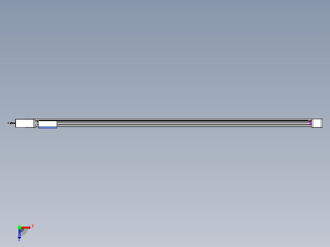 威洛博LB.GB同步带传动--欧规系列GB8-L96-S2500-BR-P40俯视图