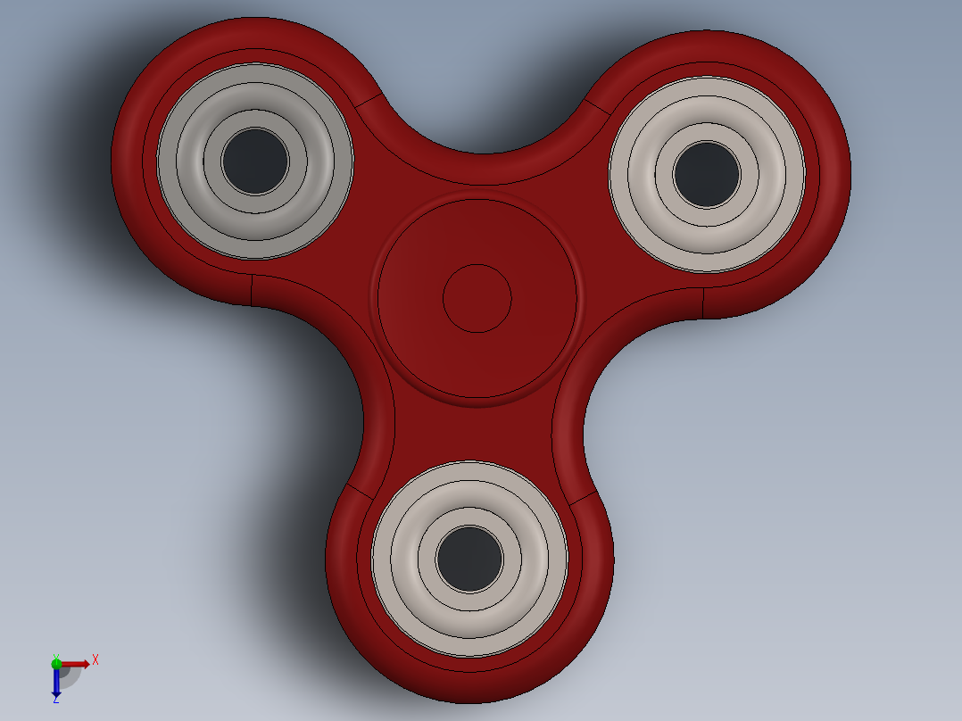 指间旋转俯视图