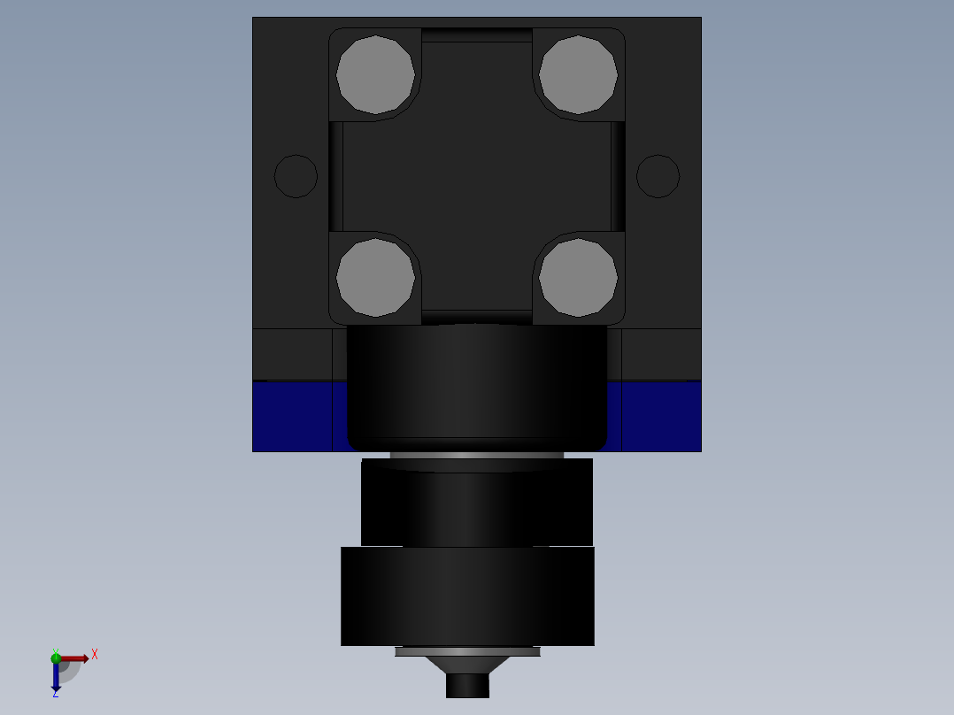 行程开关俯视图
