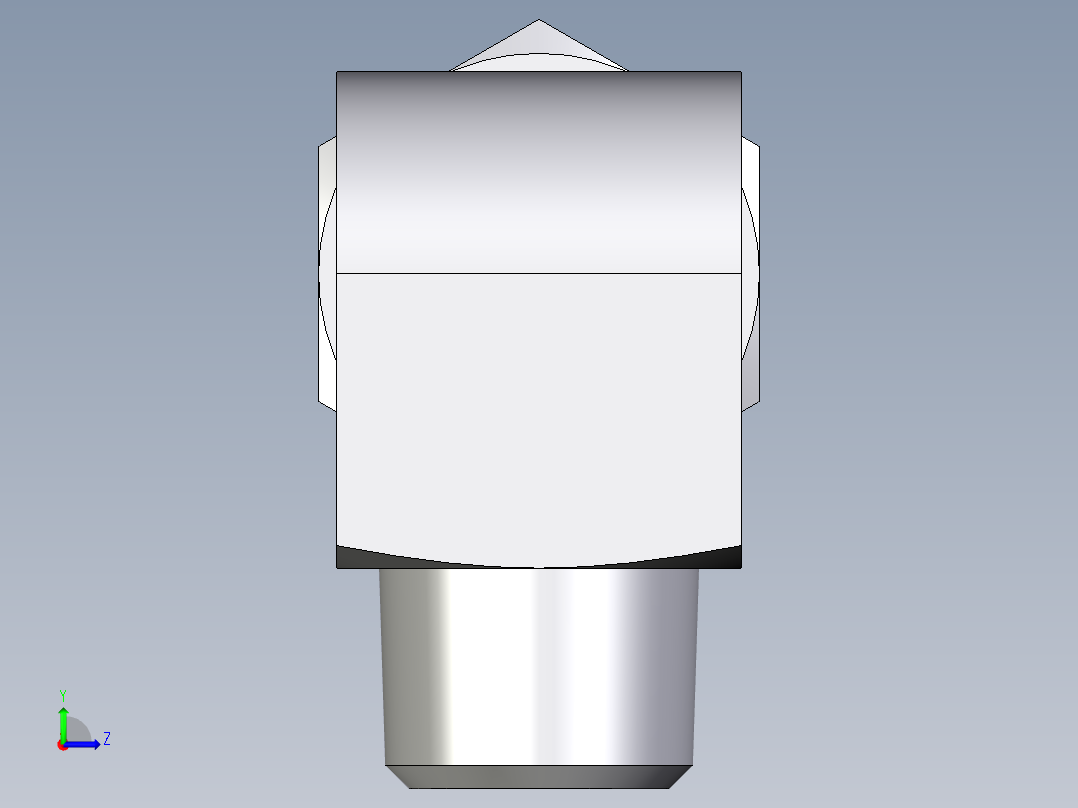 卡套式工业通用硬管接头EO_Male_stud_elbow_WE12SRCF左视图