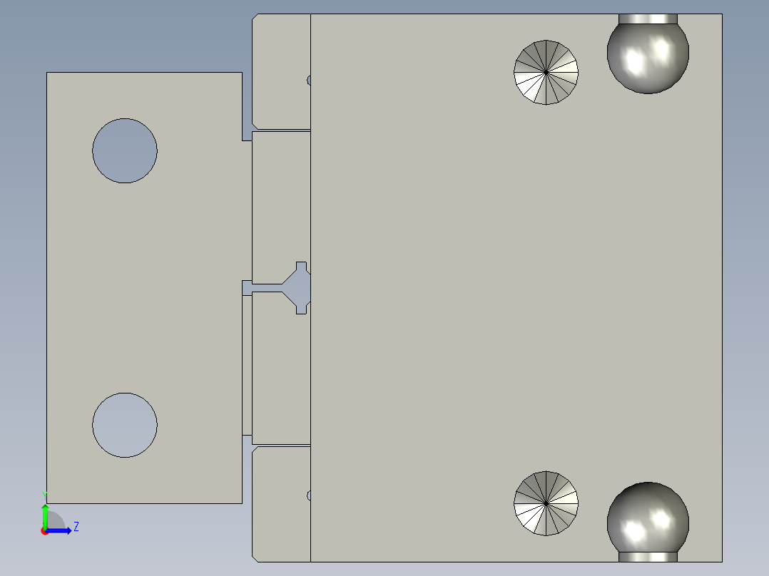 普通气爪PH08-10左视图