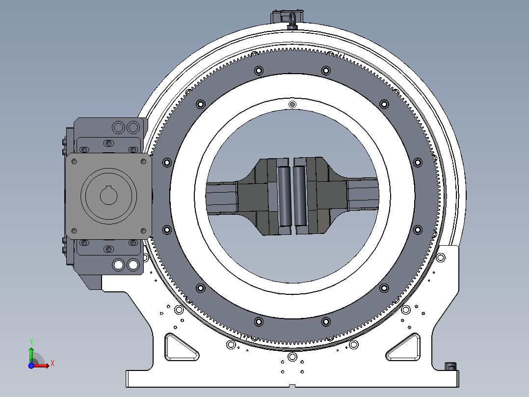 激光切管机350气动前卡盘1099536==50前视图
