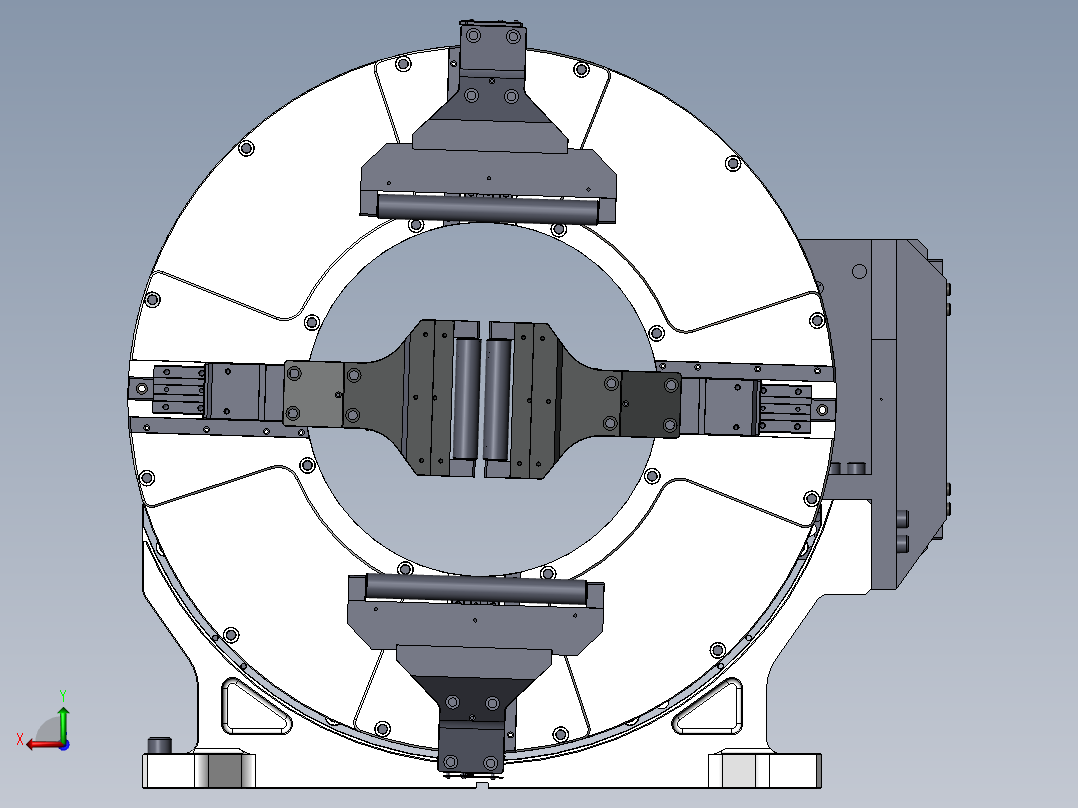 激光切管机350气动前卡盘1099536==50后视图