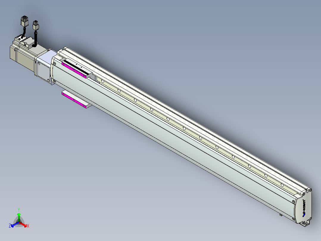 威洛博QF系列模组QF10-Lxx-C-S720-BC-ZP40-C3正等轴测图