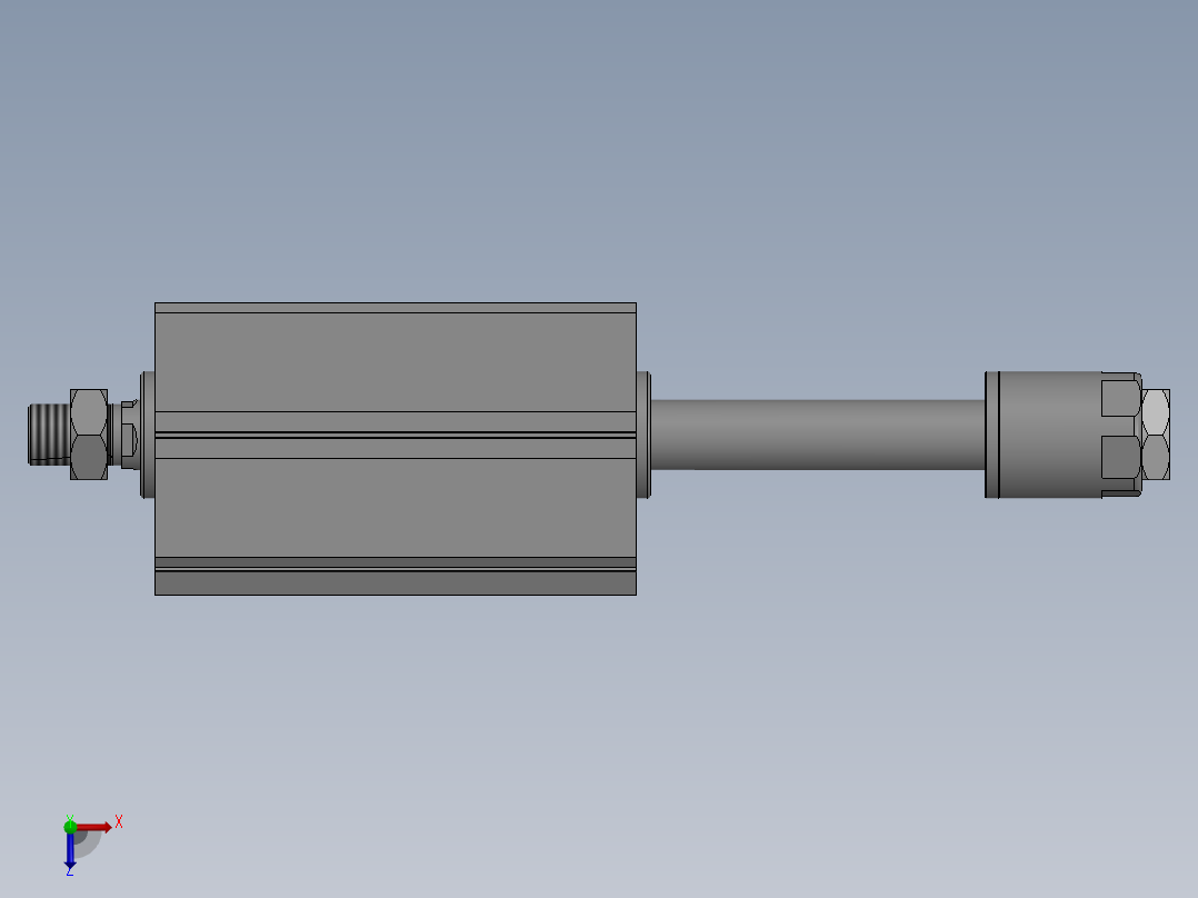 气缸TSDAJ80x120-30Bs俯视图