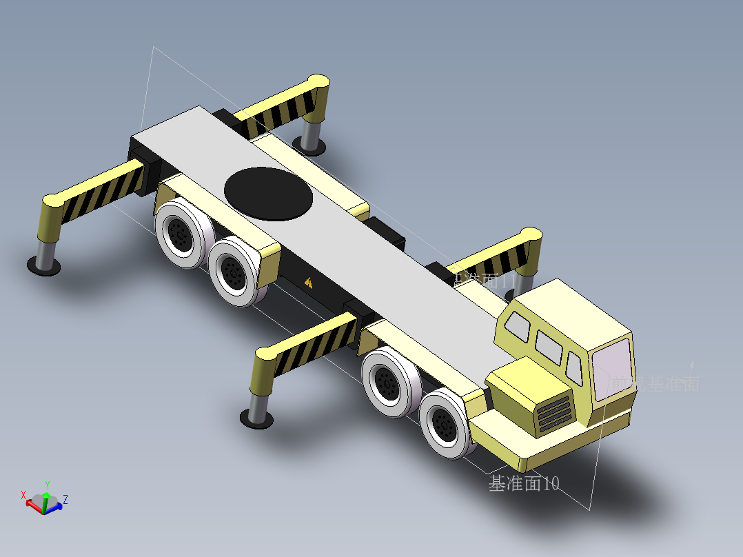 50T<span style='color: red'>汽车吊</span>3D模型