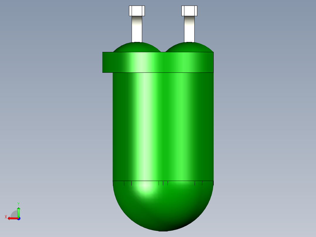 LED的5毫米通孔直角PCB。型号版本1和2的区别在于阳极和阴极的位置后视图