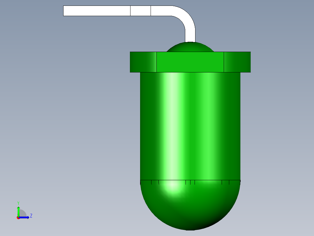 LED的5毫米通孔直角PCB。型号版本1和2的区别在于阳极和阴极的位置左视图