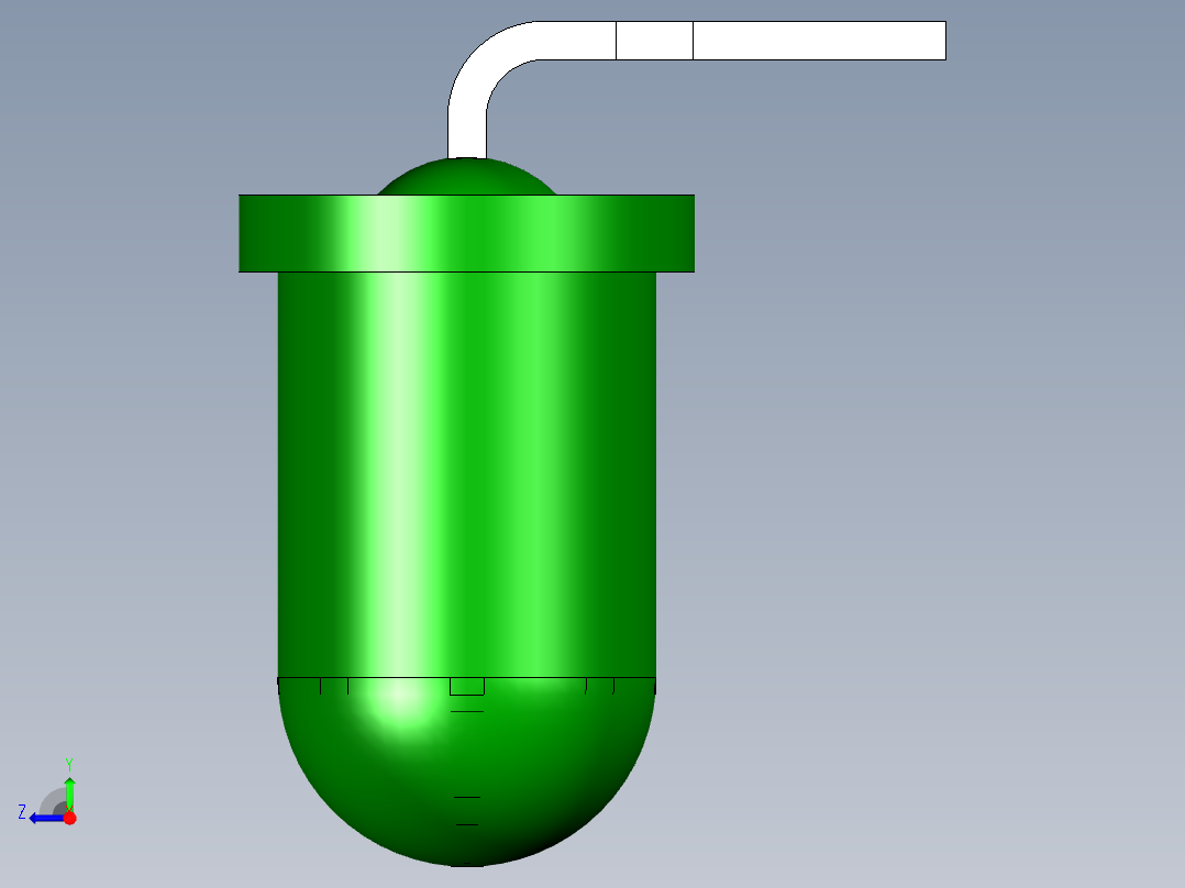 LED的5毫米通孔直角PCB。型号版本1和2的区别在于阳极和阴极的位置右视图