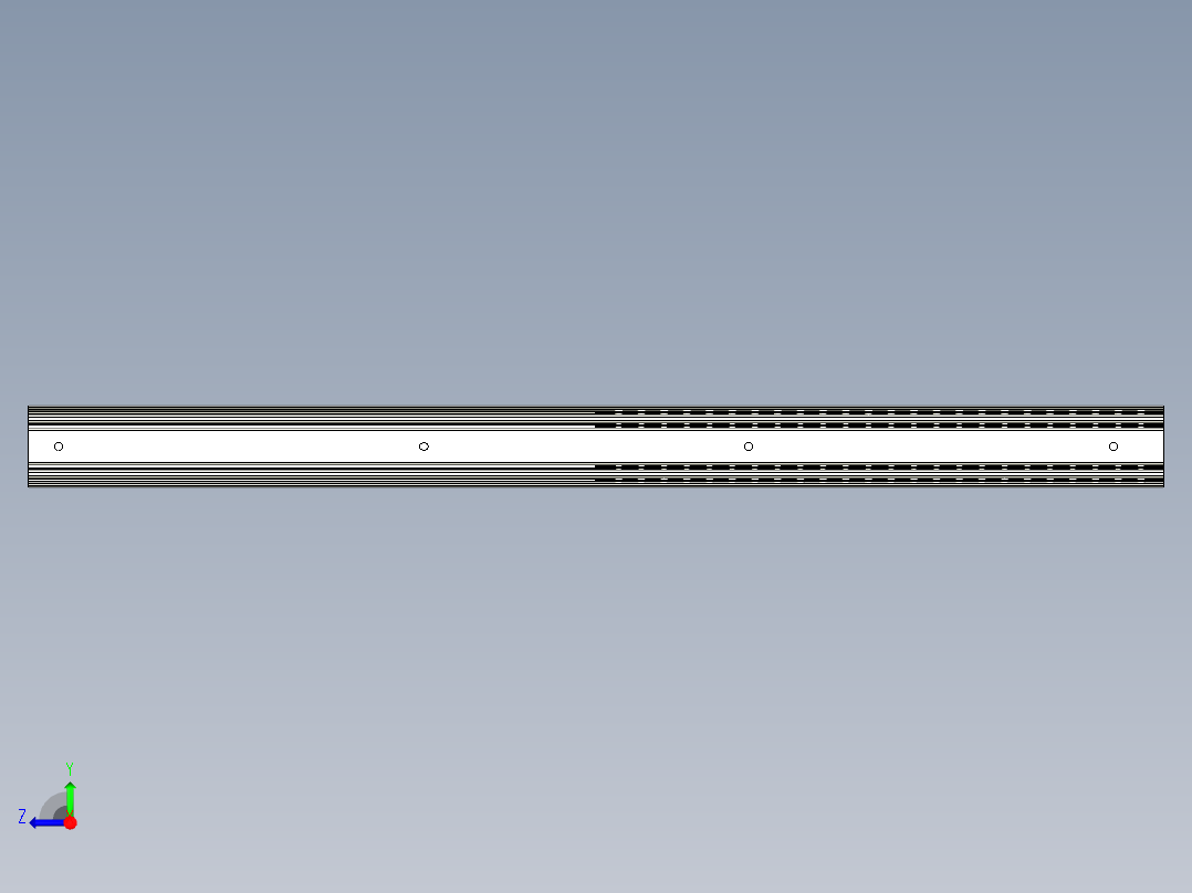 9款SRH150系列三段抽屉式线性滑轨568210右视图