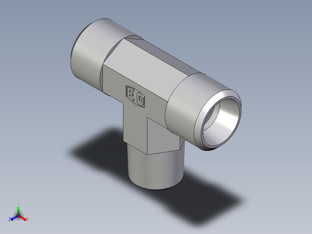卡套式工业通用硬管接头EO_Male_stud_run_tee_TE10LRCFX