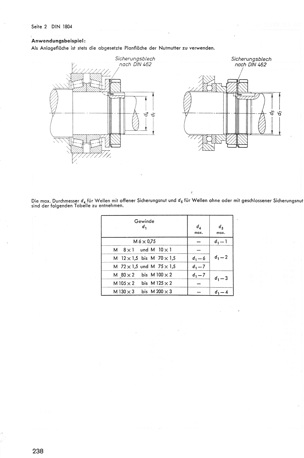 钩形扳手用开槽圆螺母