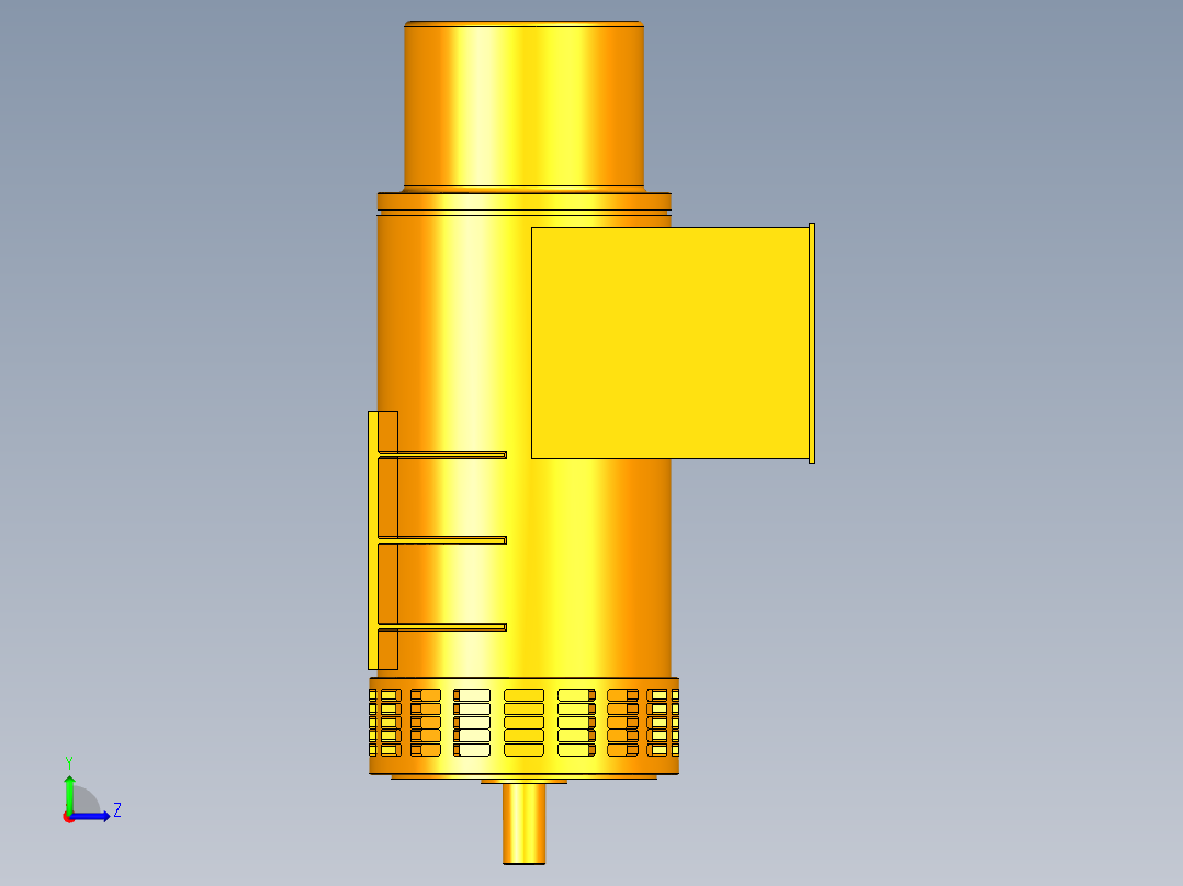 电动机外壳左视图