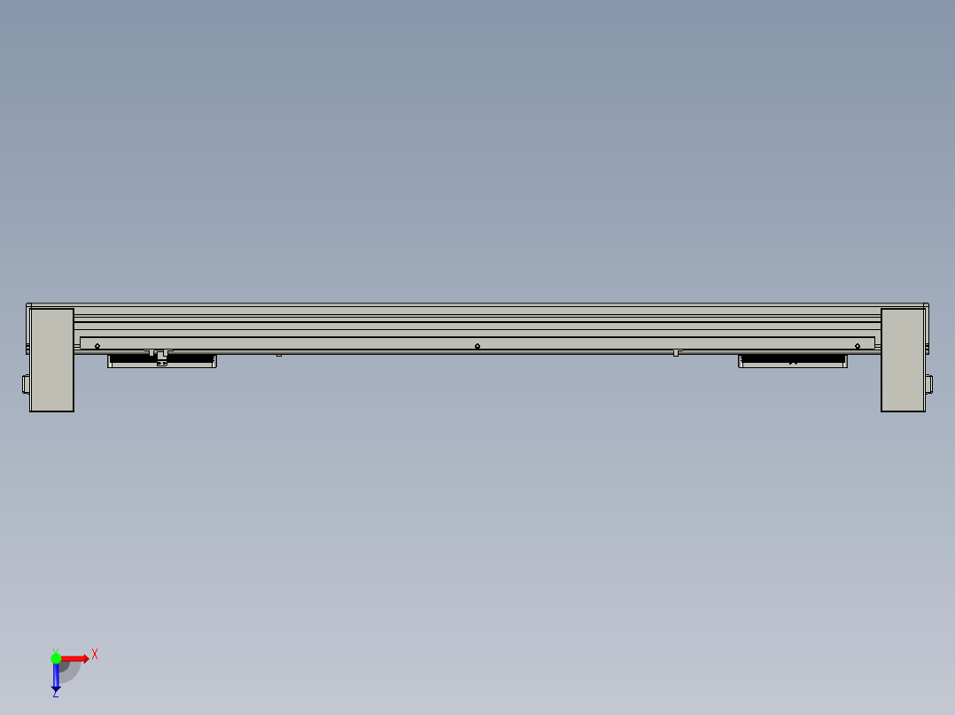 威洛博双电机滑台-VBC14S2-L50-S750-BU-P40-C6俯视图