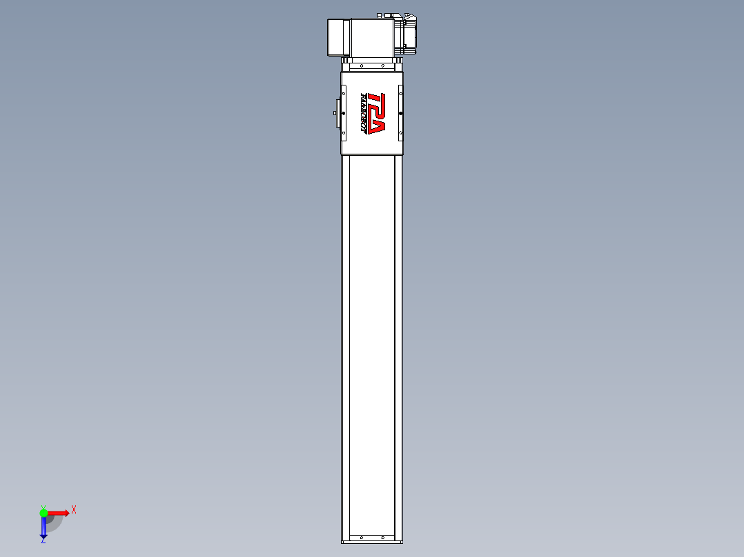 同步带全封闭直线模组TPA-HCB-110D-90-L650-RP-Y-P40-N3俯视图