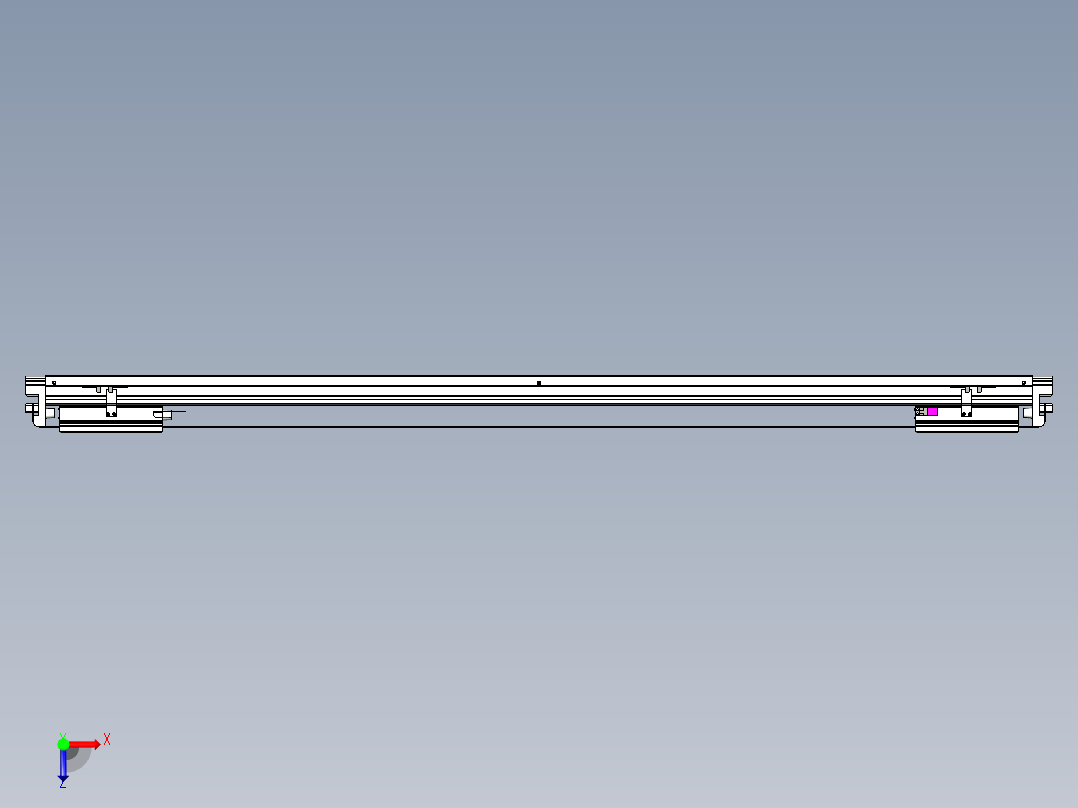 威洛博VL系列3d模型模组2VL22H2Y-S1300俯视图