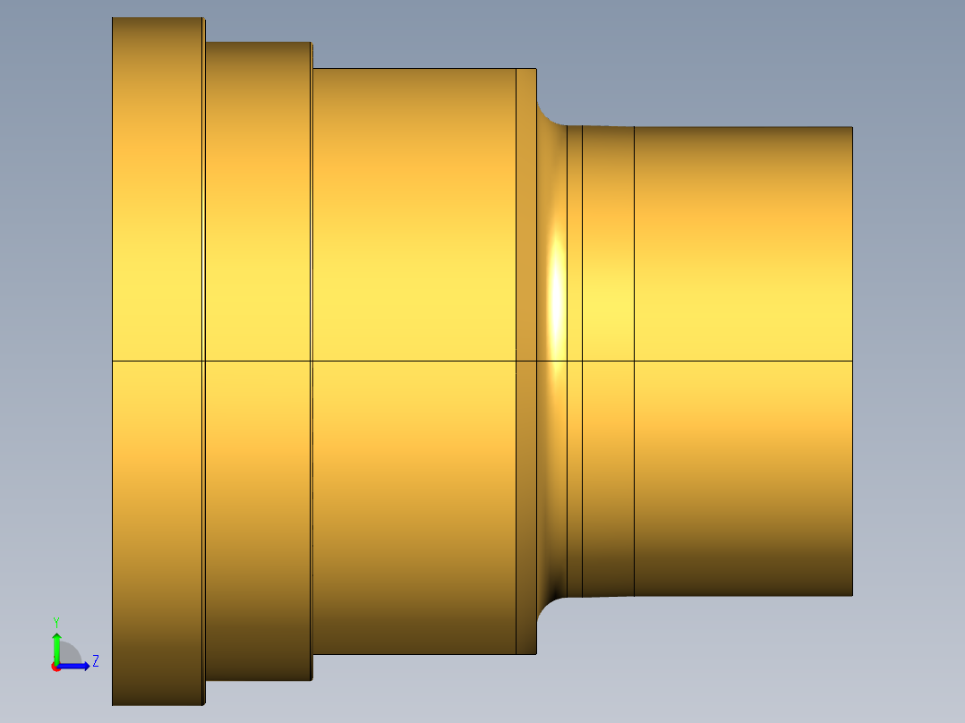17QBRO 与男性螺纹黄铜联盟结束左视图