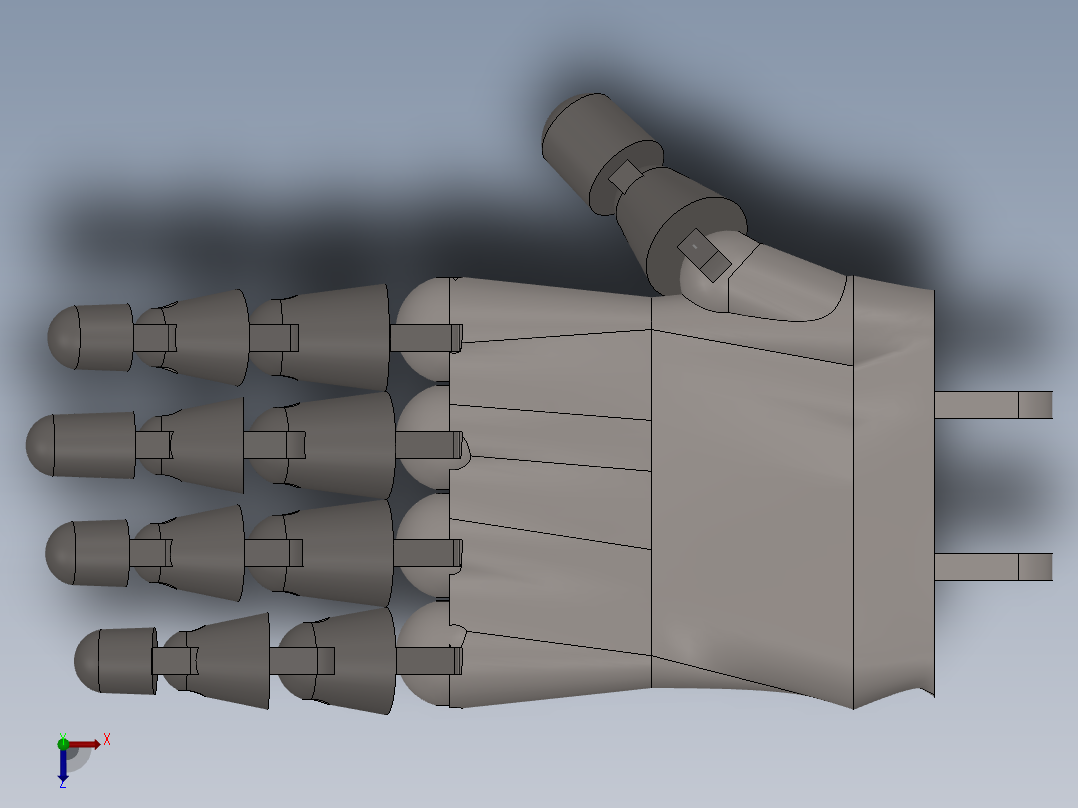 仿生机械手 (14)俯视图