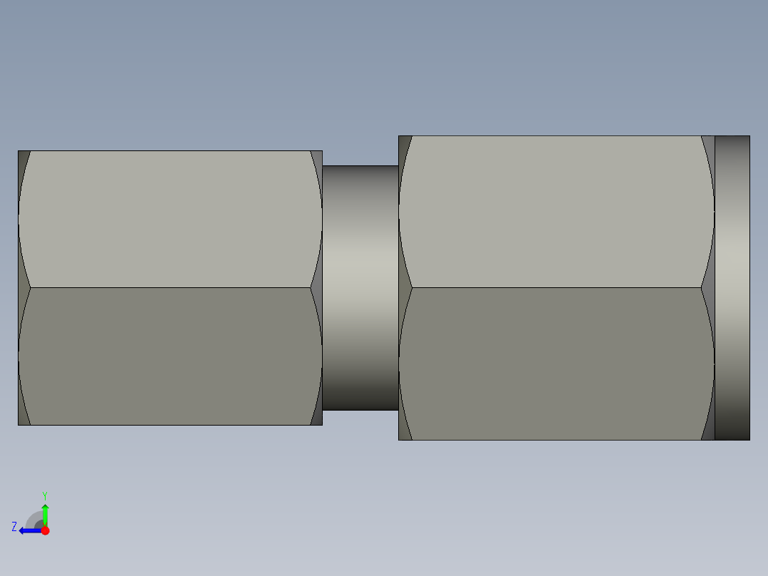 卡套式工业通用硬管接头5_gbu-s右视图
