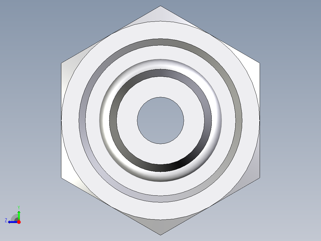 卡套式工业通用硬管接头EO_Swivel_union_GZ08LCF右视图