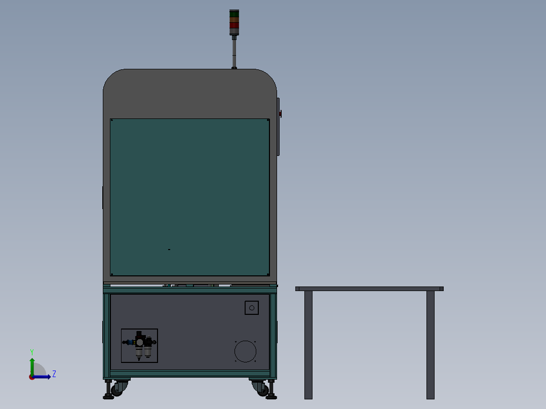 耳机充电Pin组装机sw16左视图