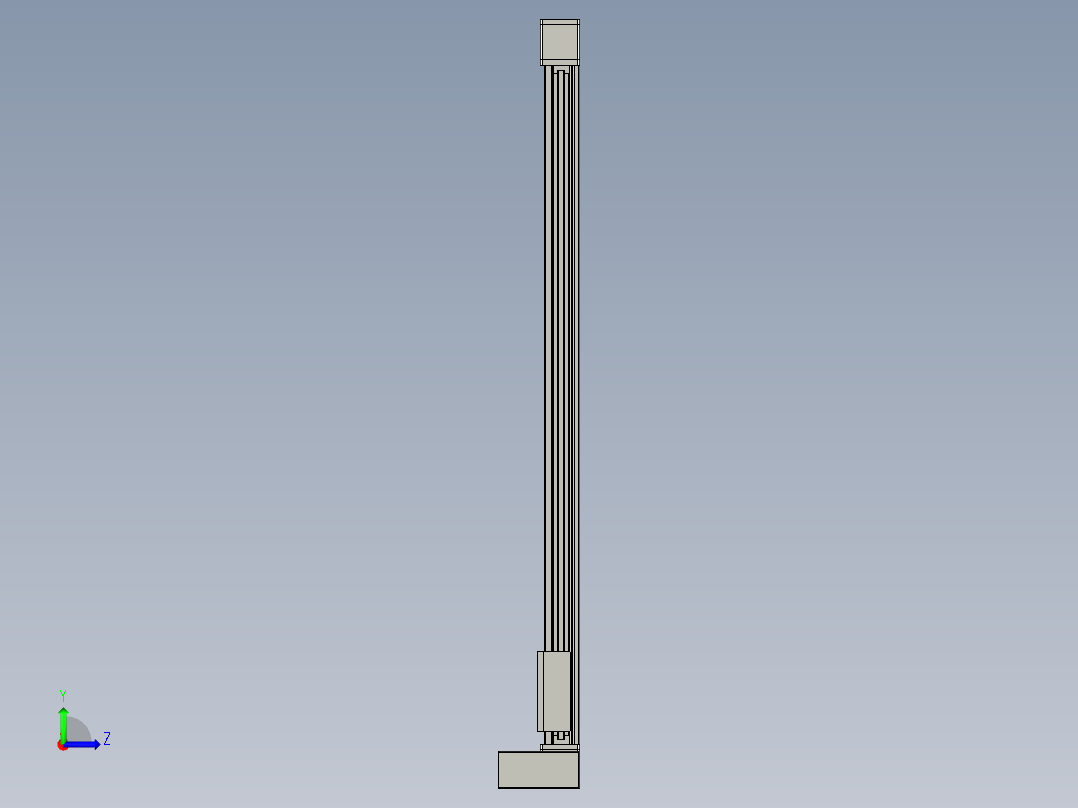 欧规系列-GB8-L96-S1300-BLU-P40-MS3左视图
