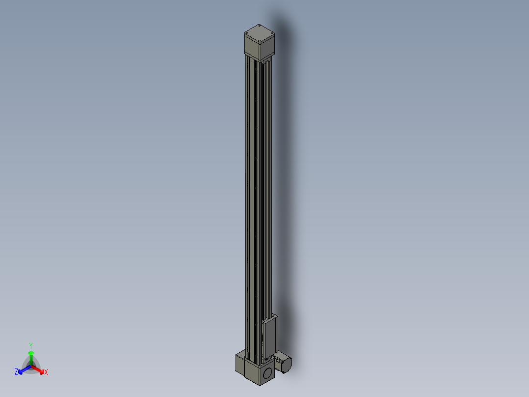 欧规系列-GB8-L96-S1300-BLU-P40-MS3正等轴测图