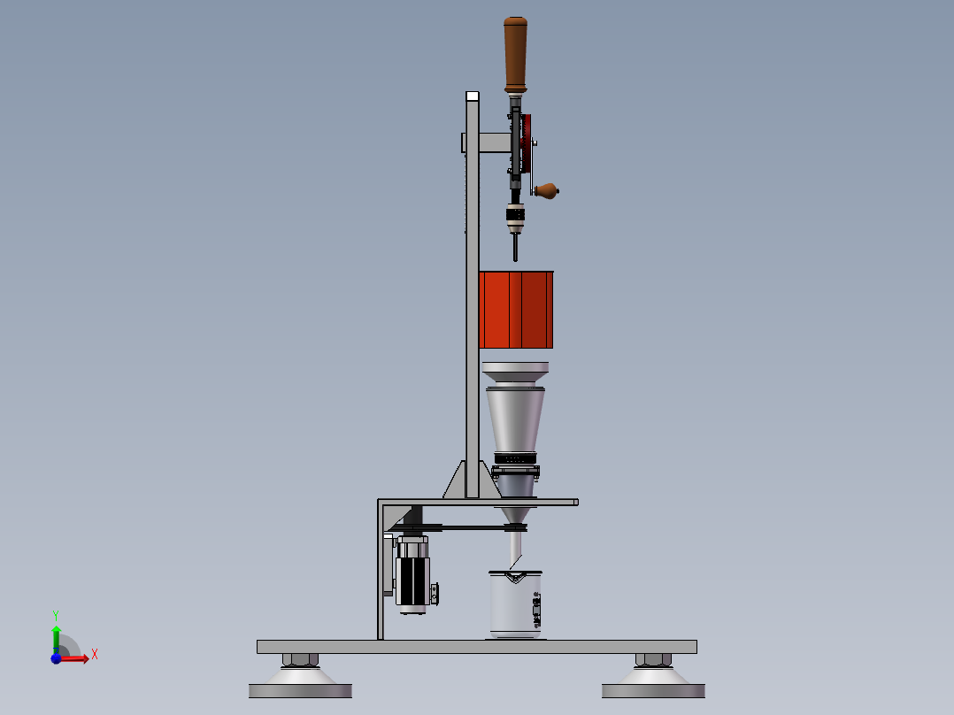 药品检测用过滤装置前视图