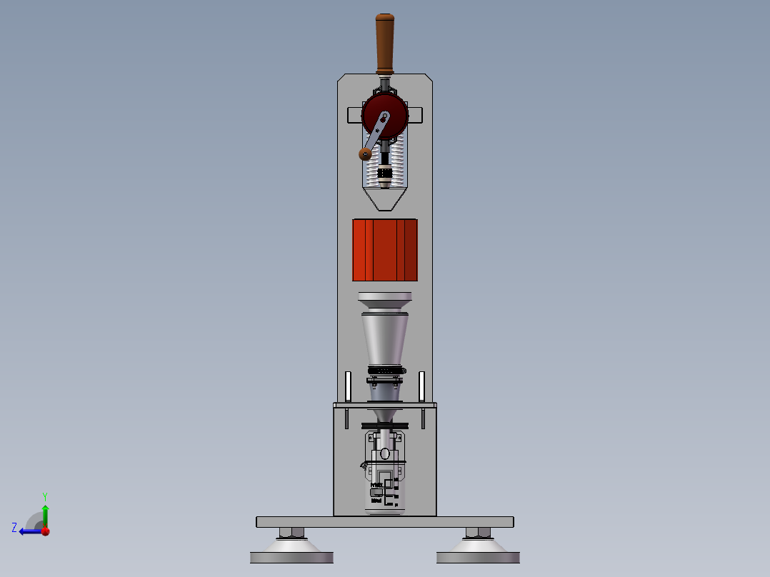 药品检测用过滤装置右视图