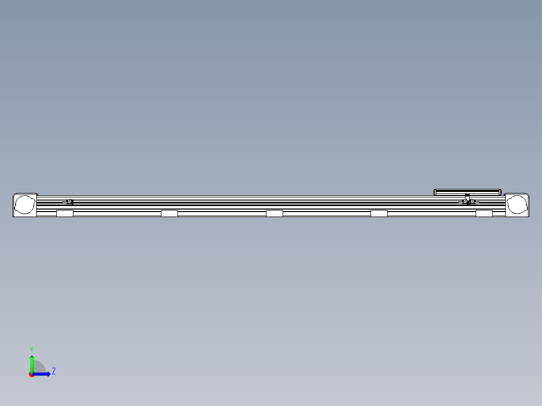 同步带滑台-欧规B8H-L176-S1500-L-ZP40-D3-N5左视图