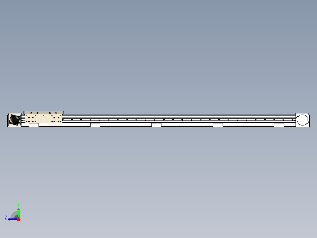 同步带滑台-欧规B8H-L176-S1500-L-ZP40-D3-N5右视图