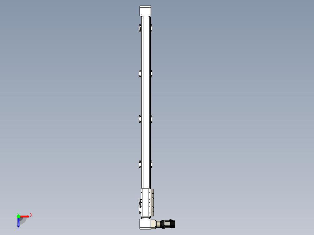 同步带滑台-欧规B8H-L176-S1500-L-ZP40-D3-N5俯视图