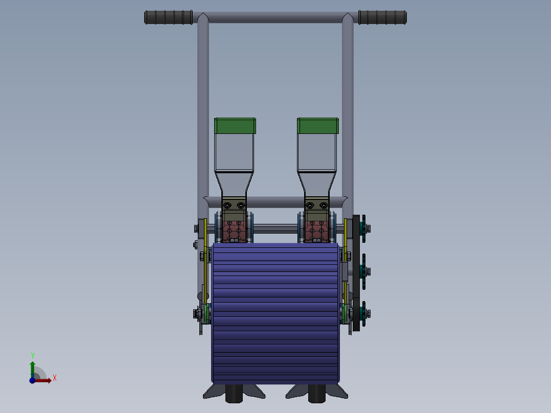 手推式播种机==1353882前视图