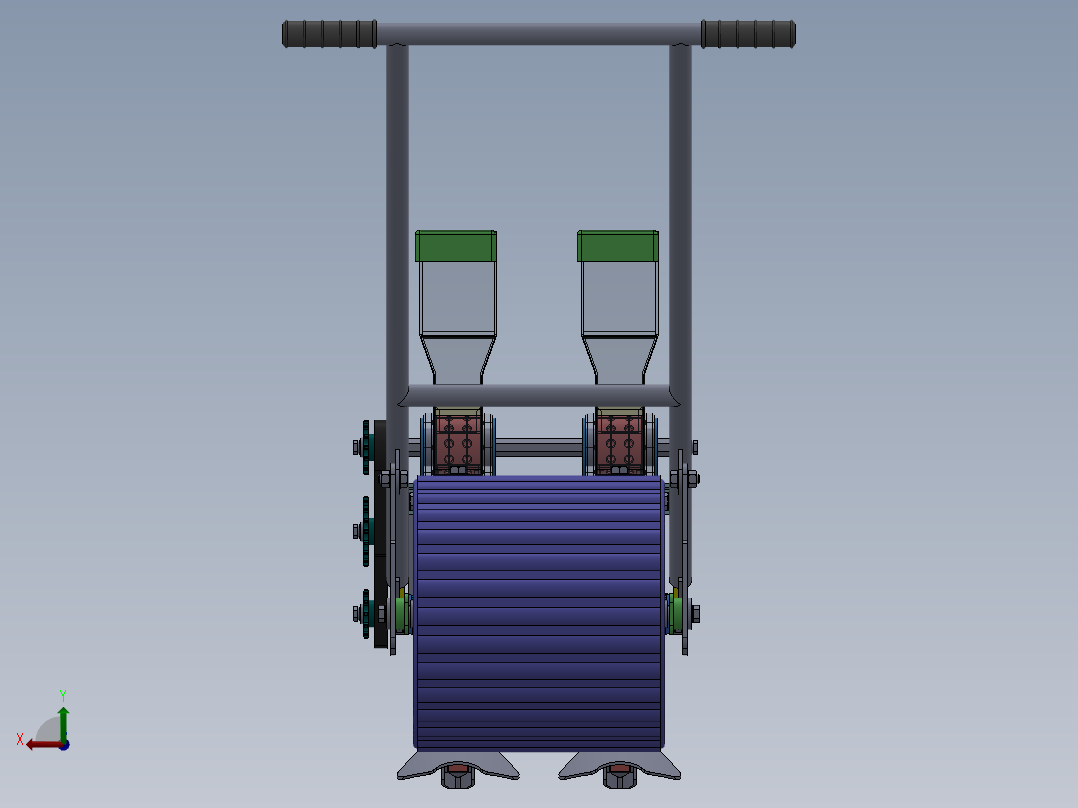 手推式播种机==1353882后视图
