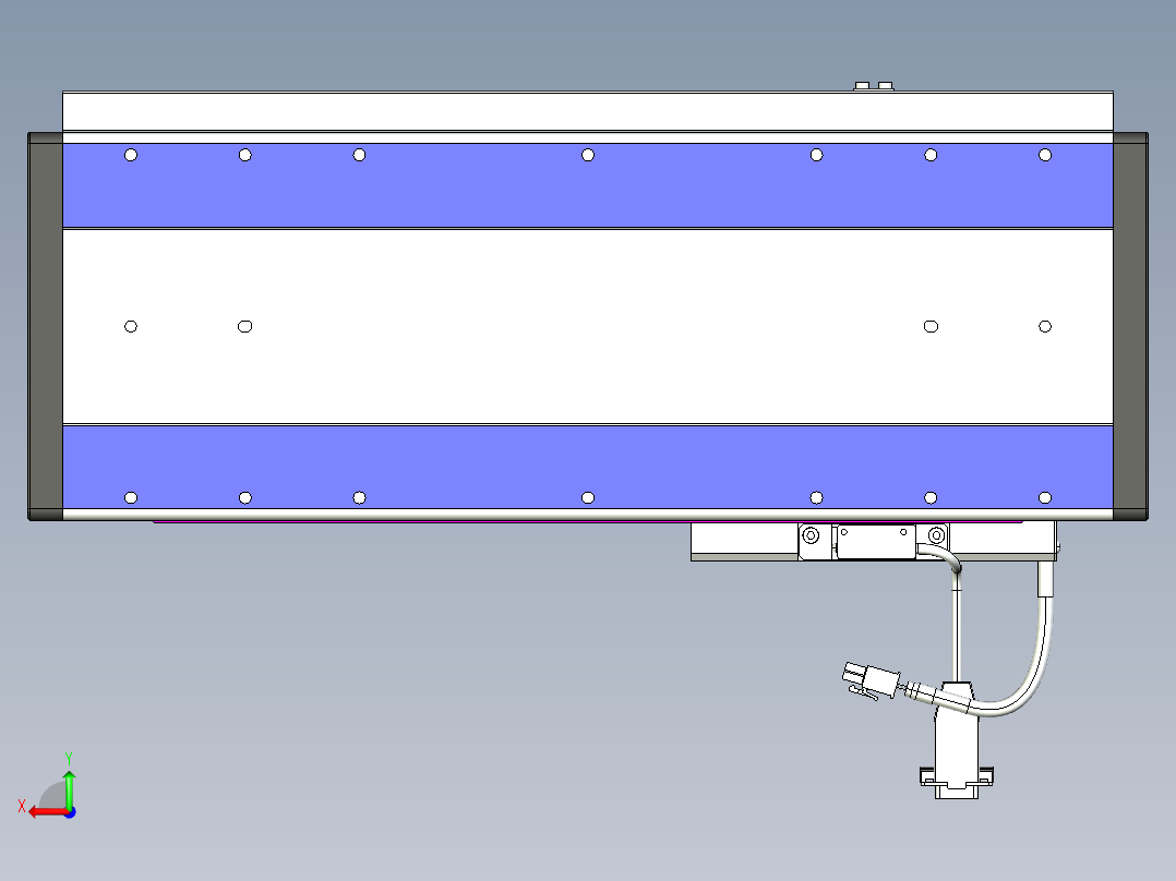 威洛博VL系列直线电机模组-VL17E2-S250后视图