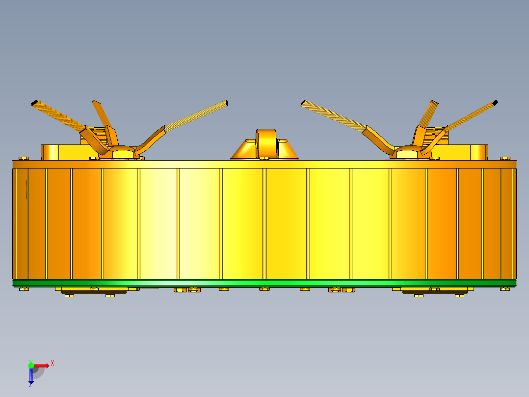 圆形扫地机器人三维UG模型俯视图