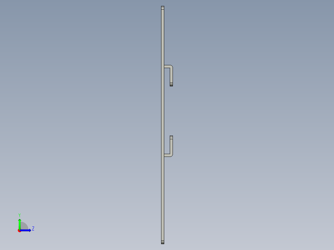 基恩士CA-DC100plate1_kc图纸模型左视图