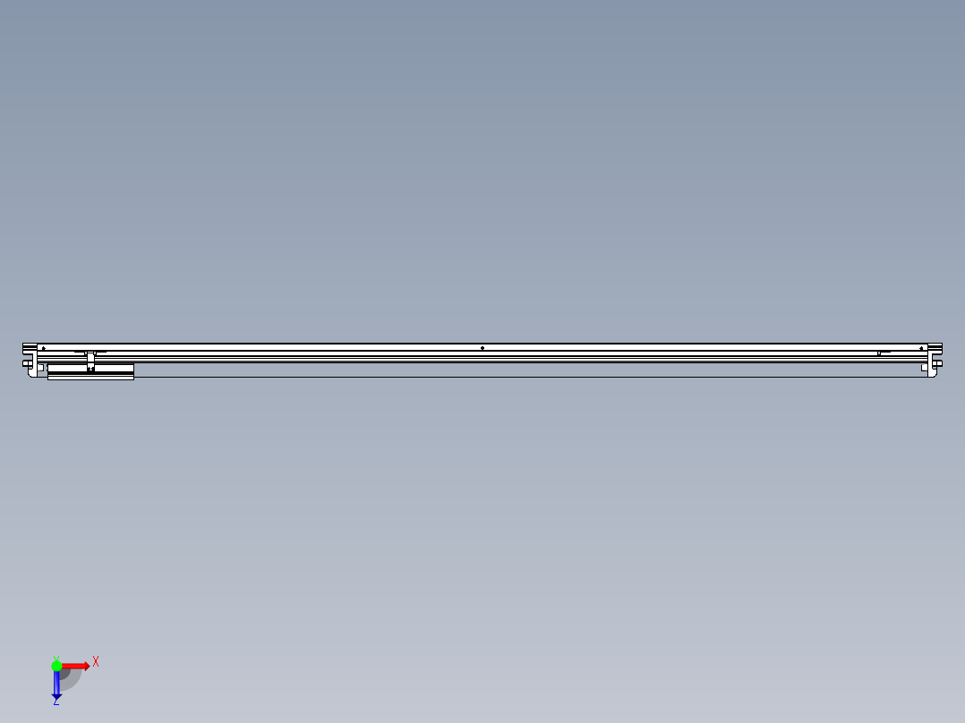 威洛博VL系列直线电机模组-VL17E3-S1900俯视图