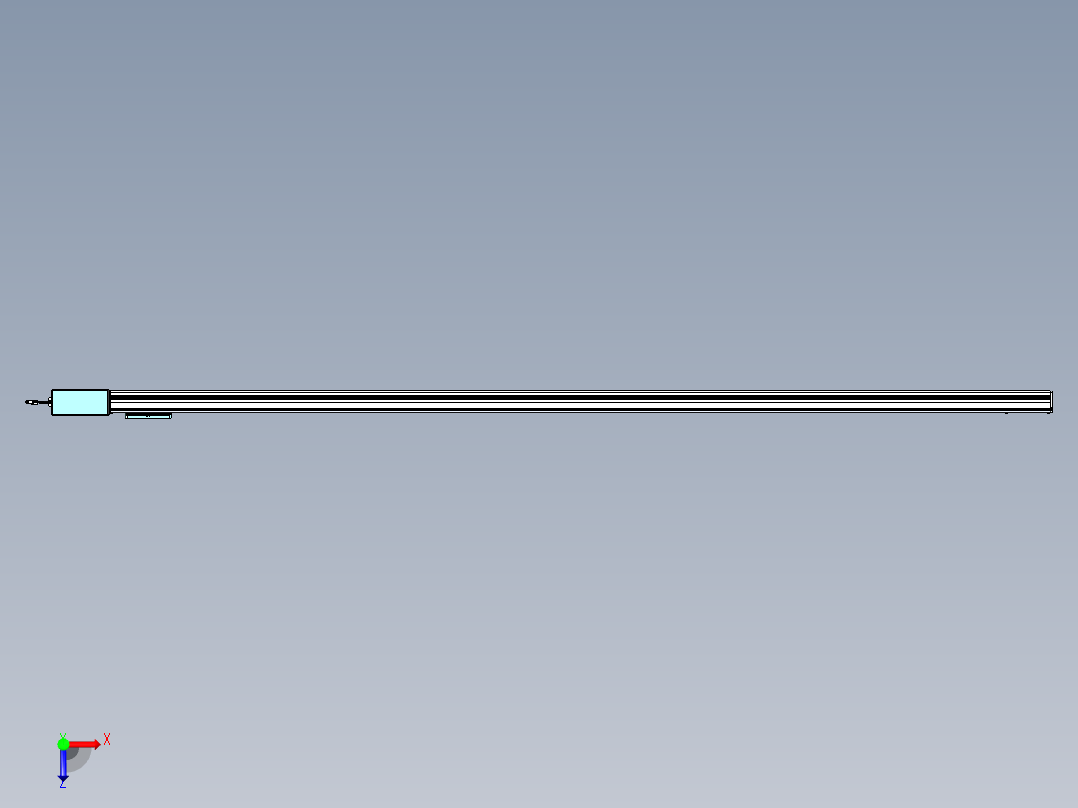 威洛博VBC同步带传动一无尘环境VBC14-L45-S3000-BR-ZP75-C3俯视图